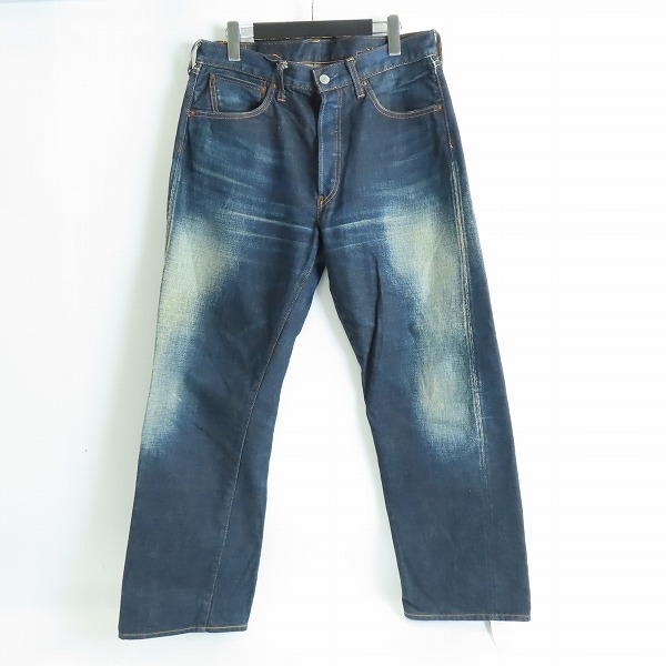 実際に弊社で買取させて頂いたLEVIS/リーバイス 501XX 復刻 片面BIG E 均等V ボタンフライ 日本製 デニムパンツ 37501/36