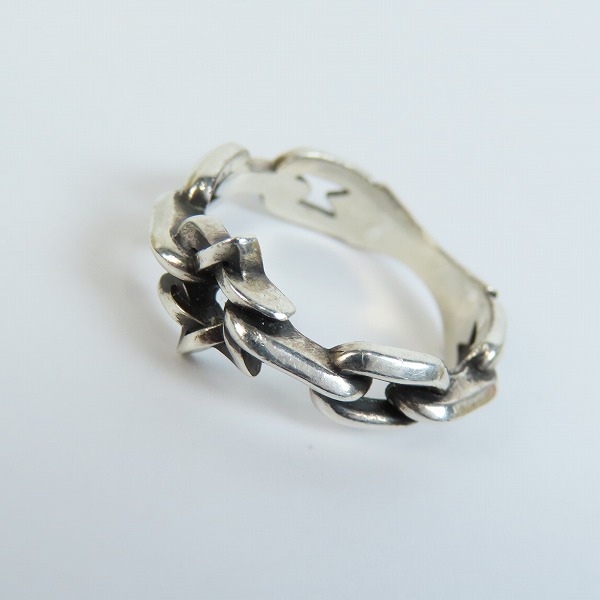 実際に弊社で買取させて頂いたDEAL DESIGN/ディールデザイン スター/チェーン リング 17号