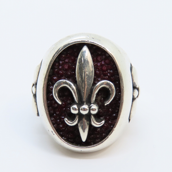 実際に弊社で買取させて頂いた【ギャラ付】LEATHERS AND TREASURES/レザーズ＆トレジャーズ フレアデリー w/スティングレイ リング/18.5-19号の画像 1枚目