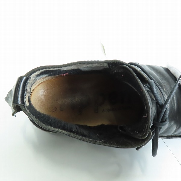 実際に弊社で買取させて頂いたtrippen/トリッペン SPACE 2ホール レザーチャッカブーツの画像 4枚目