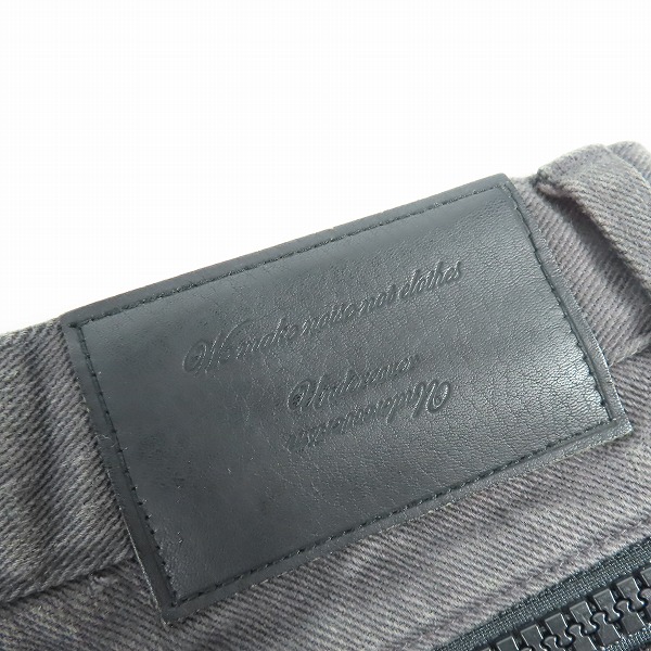 実際に弊社で買取させて頂いたUNDERCOVER/アンダーカバー  ジップポケットデザインクラッシュデニムパンツ/M4507/2の画像 2枚目