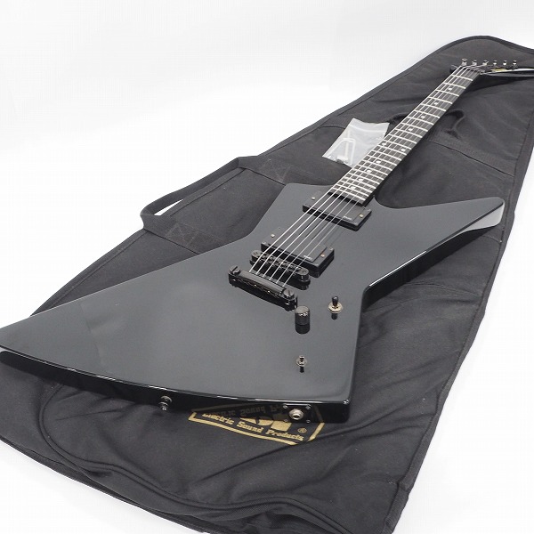 実際に弊社で買取させて頂いた★ESP/イーエスピー Custom エクスプローラーType アクティブ EMG搭載 エレキギター カスタム品 ギグケース付