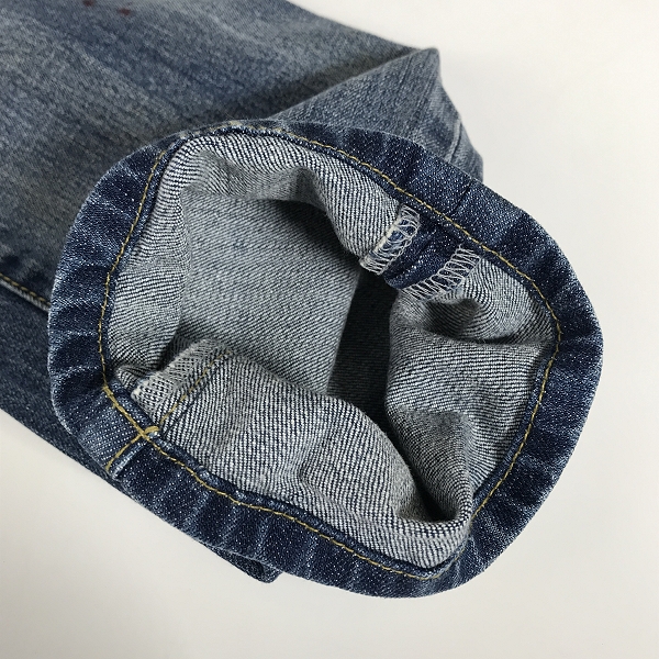 実際に弊社で買取させて頂いたNUMBER(N)INE/ナンバーナイン ギルドプライム×ラブレス 別注 ダメージ/ペイント加工 デニムパンツ/M の画像 7枚目