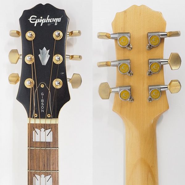 実際に弊社で買取させて頂いた★【難有り】Epiphone/エピフォン EJ 200 アコースティックギター/アコギ エレアコ仕様の画像 2枚目