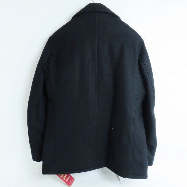 実際に弊社で買取させて頂いた【未使用】SCHOTT/ショット ウール シングルPコート/ピーコート 米国製 75624 NAV/40の画像 1枚目