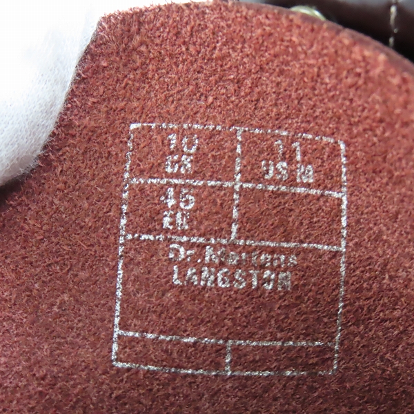 実際に弊社で買取させて頂いたDr.martens/ドクターマーチン LANGSTON/ラングストン エナメル 8ホール ブーツ/UK10の画像 5枚目