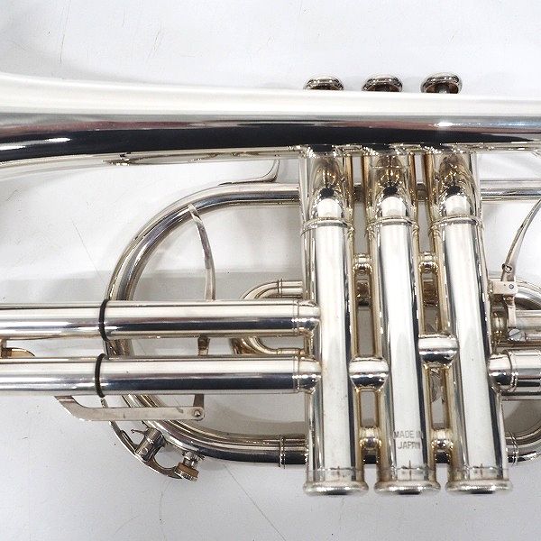 実際に弊社で買取させて頂いたYAMAHA/ヤマハ Custom YCR-8335S/YCR8335S コルネット 銀メッキ仕上げ ハードケース付きの画像 7枚目