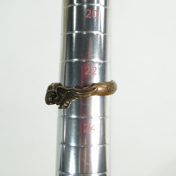 実際に弊社で買取させて頂いた【ギャラ付き】STARLINGEAR/スターリンギア Copper/銅 カッパー コッパー フライングスカルリング 23の画像 7枚目