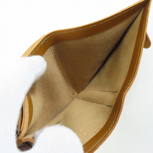 実際に弊社で買取させて頂いたIL BISONTE/イルビゾンテ ベージュ 二つ折り財布/ウォレットの画像 7枚目