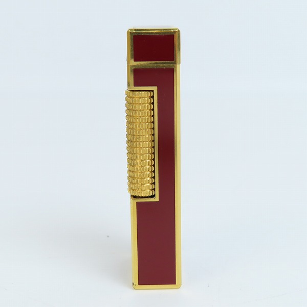実際に弊社で買取させて頂いたdunhill/ダンヒル サイドローラー ライター ボルドー×ゴールドの画像 3枚目