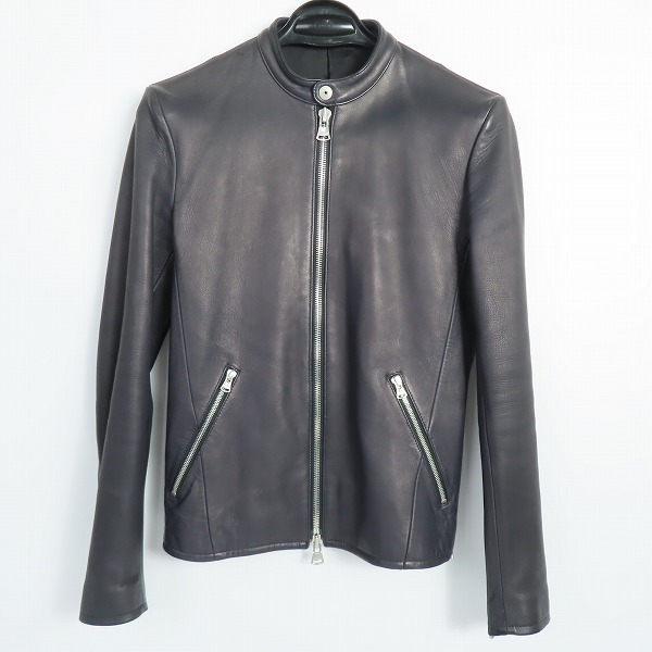 実際に弊社で買取させて頂いたISAMU KATAYAMA BACKLASH/バックラッシュ シングル ライダースジャケット スペインシープ B-1572-01 S
