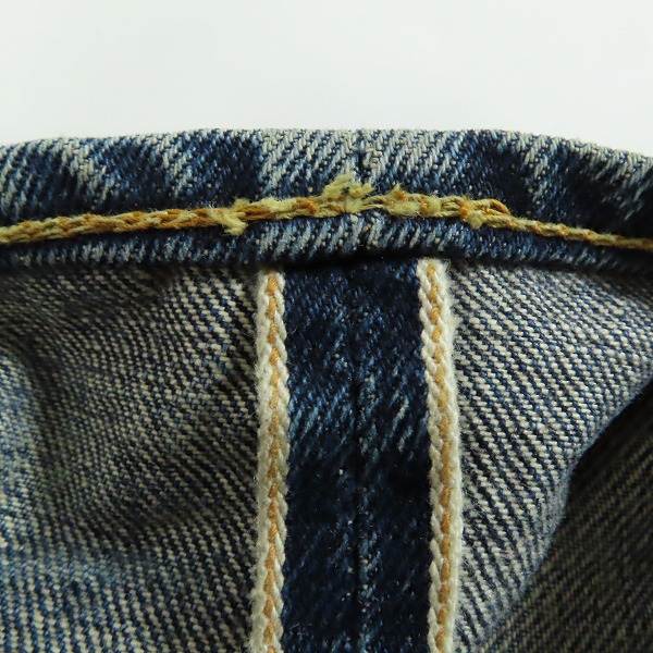 実際に弊社で買取させて頂いたDENIME/ドゥニーム XX セルビッチストレートデニム 革パッチ 502/32の画像 7枚目