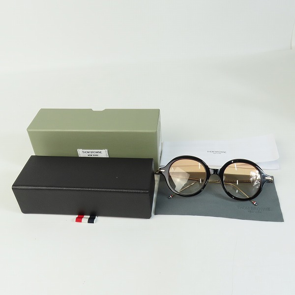 実際に弊社で買取させて頂いたTHOM BROWNE/トムブラウン サングラス/アイウェア 86/200 DITA JAPAN期モデル TBX000-A-01の画像 8枚目