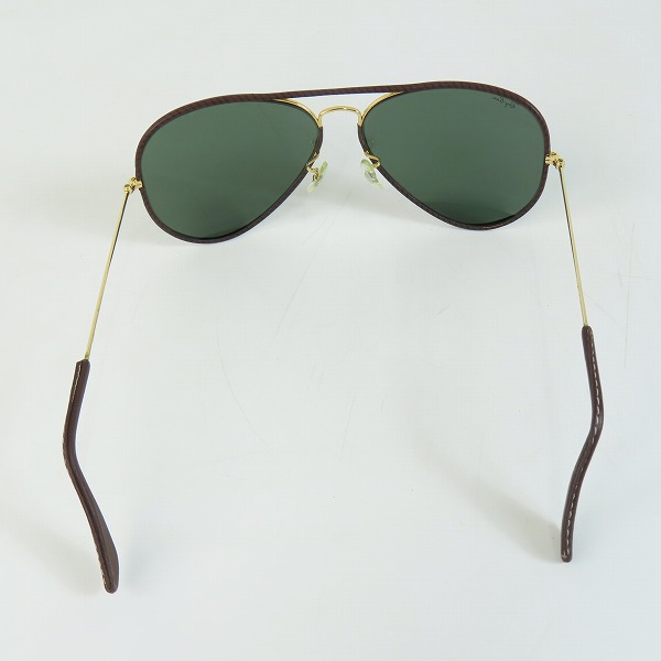 実際に弊社で買取させて頂いたRay-Ban/レイバン B&L/ボシュロム製 レザー巻き サングラス アイウェアの画像 3枚目