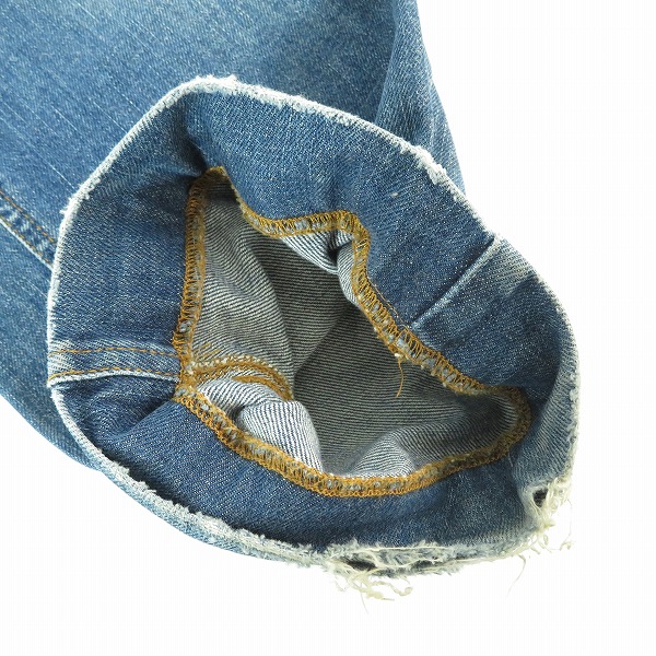 実際に弊社で買取させて頂いたDOLCE&GABBANA/ドルチェ&ガッバーナ デニムパンツ /クラッシュ加工 バックロゴプレート G4Y0TD G8D02/46の画像 7枚目