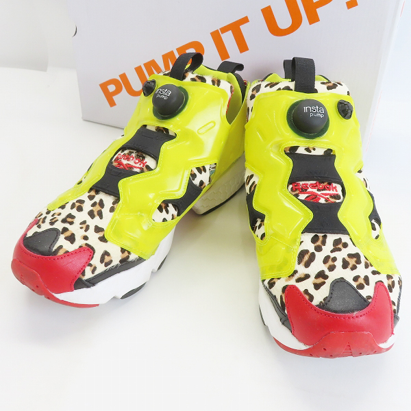 実際に弊社で買取させて頂いたReebok×atmos/リーボック×アトモス INSTAPUMP FURY CITRON ANIMAL インスタポンプフューリー FZ4432 26.5