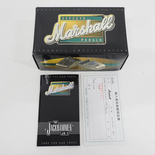 実際に弊社で買取させて頂いた【美品】Marshall/マーシャル JH-1 THE JACKHAMMER ジャック ハマー OD/DS エフェクター/動作確認済の画像 7枚目