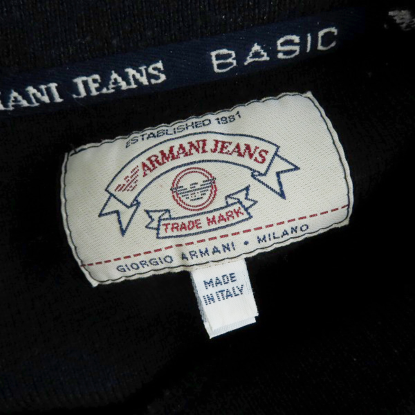 実際に弊社で買取させて頂いたARMANI JEANS/アルマーニジーンズ BASIC ロゴ刺繍 クルーネックニット//Mの画像 2枚目