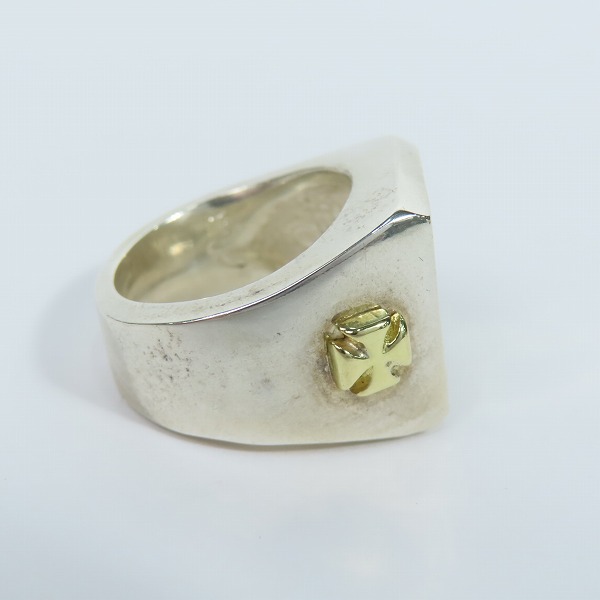 実際に弊社で買取させて頂いた【ギャラ付き】TARO WASHIMI×TRAVIS WALKER/鷲見太郎×トラヴィスワーカー キャンバスリング 18K w/アラベスク 17.5-19号の画像 3枚目