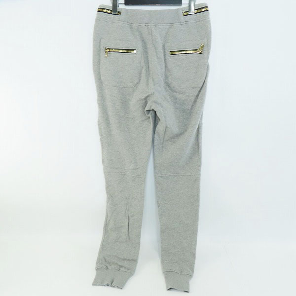 実際に弊社で買取させて頂いたBALMAIN/バルマン ジップ デザイン スウェット バイカーパンツ W7H5099J108/Lの画像 1枚目