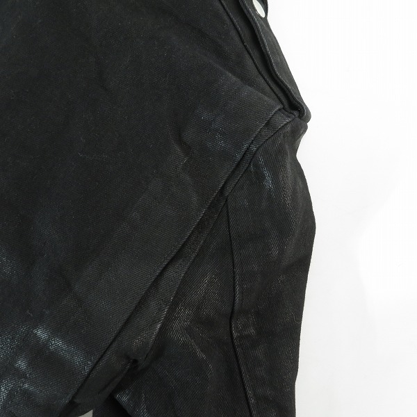 実際に弊社で買取させて頂いたBALMAIN/バルマン 15SS コーティング加工 ライダースジャケット S5HT245C710W/Sの画像 8枚目