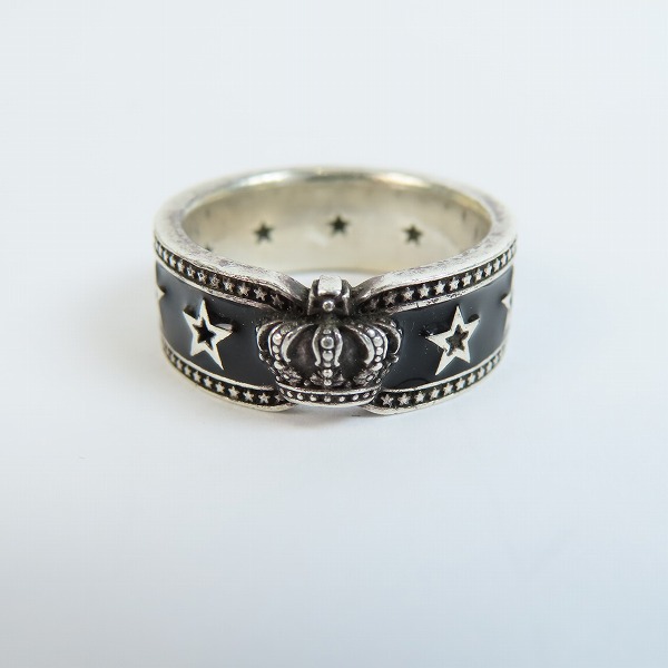 実際に弊社で買取させて頂いたJustin Davis/ジャスティンデイビス BLACK STAR/ブラックスター リング SRJ811/17号 の画像 1枚目