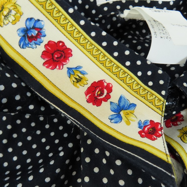 実際に弊社で買取させて頂いたVERSACE/ヴェルサーチ ドット柄シャツ/46の画像 5枚目