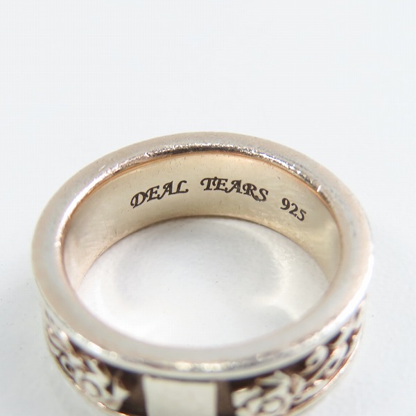 実際に弊社で買取させて頂いたDEAL TEARS/ディールティアーズ スクロール ローズ シルバー リング 12.5号の画像 6枚目