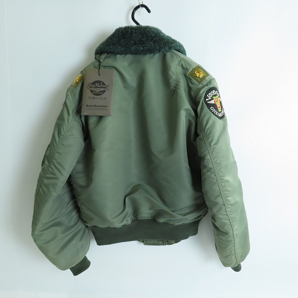 実際に弊社で買取させて頂いたBUZZ RICKSON'S/バズリクソンズ B-15D カスタム フライトジャケット/ミリタリージャケット/ブルゾン M13781 M13782/40の画像 1枚目