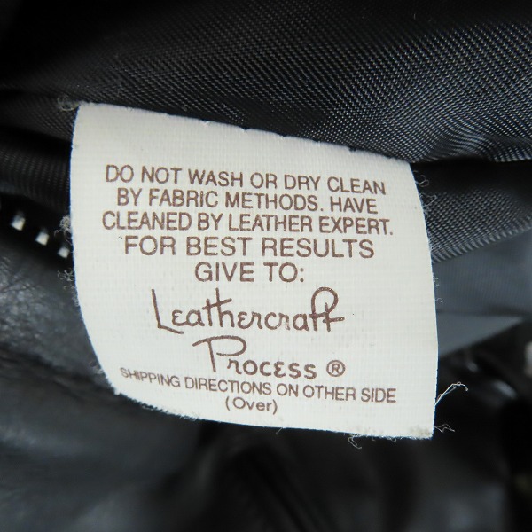 実際に弊社で買取させて頂いたSchott/ショット シングルライダースジャケット/レザージャケット ブルゾン/34の画像 3枚目