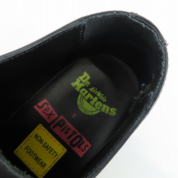 実際に弊社で買取させて頂いたDr.Martens×SEX PISTOLS STEEL/ドクターマーチン×セックスピストルズ  TOE 3EYE SHOE/ 3ホール シューズ 1925 SXP/UK9の画像 4枚目