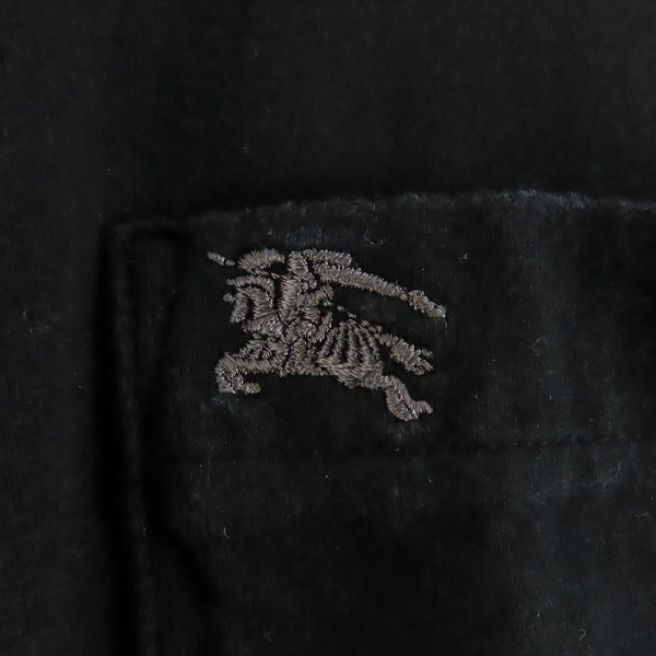 実際に弊社で買取させて頂いたBURBERRY LONDON BLUE LABEL/バーバリー ロンドンブルーレーベル ロゴ刺繍 半袖ポロシャツ Lの画像 5枚目