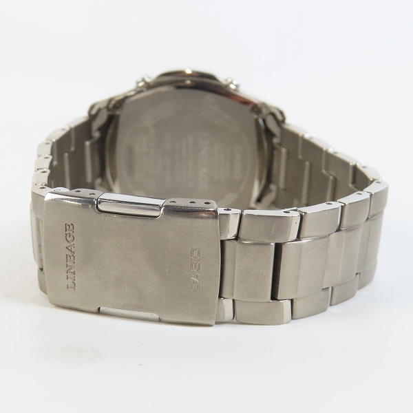 実際に弊社で買取させて頂いたCASIO/カシオ LINEAGE リニエージ 電波ソーラー 腕時計 LCW-M100Tの画像 2枚目