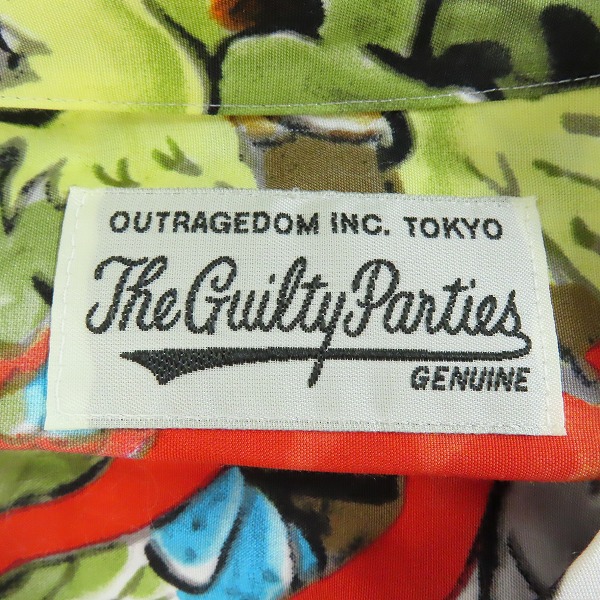 実際に弊社で買取させて頂いたWACKO MARIA/ワコマリア TIM LEHI HAWAIIAN SHIRT L/S (TYPE-1) ティム リーハイ ハワイアンシャツ XLの画像 2枚目