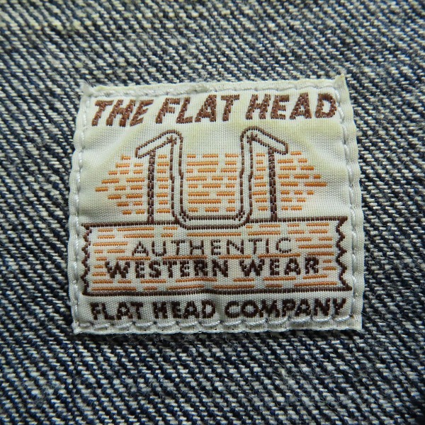 実際に弊社で買取させて頂いたFLAT HEAD/フラットヘッド DENIM WESTERN L/S SHIRT/デニム ロングスリーブ/長袖 ウエスタンシャツ 7002W Size：40の画像 2枚目