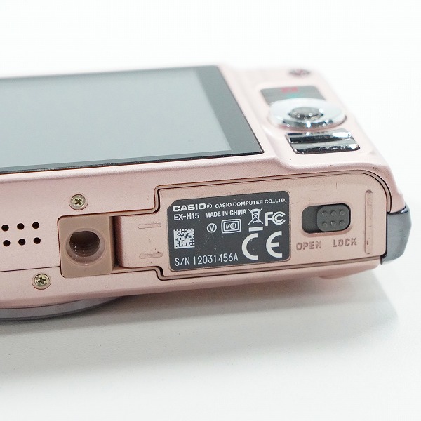 実際に弊社で買取させて頂いたCASIO/カシオ EXILIM EX-H15 コンパクトデジタルカメラ 動作未確認の画像 7枚目