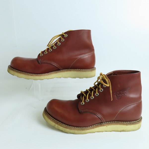 実際に弊社で買取させて頂いたRED WING/レッドウィング プレーントゥ/ブーツ 9105 US8の画像 3枚目