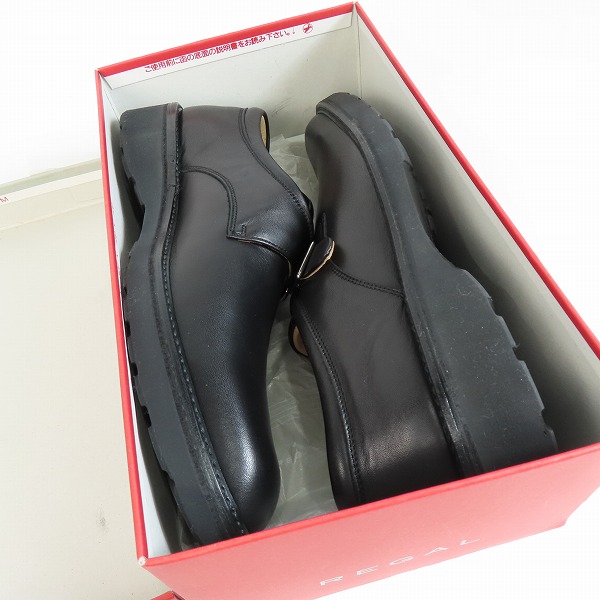 実際に弊社で買取させて頂いたREGAL/リーガル モンクストラップ レザーシューズ 227R/25.0の画像 8枚目