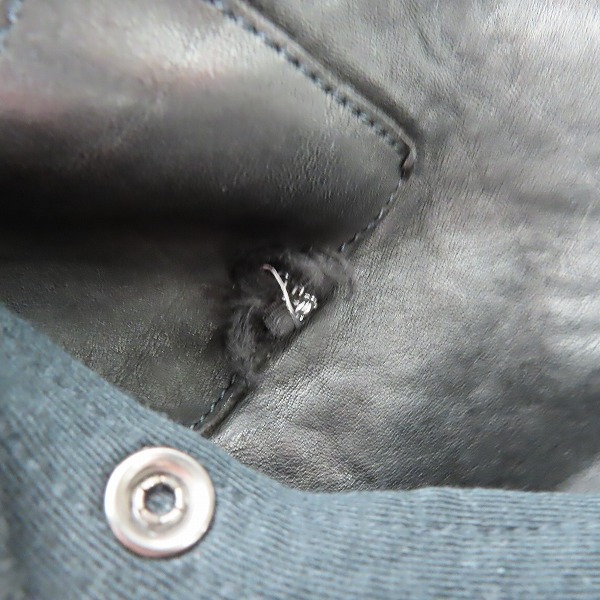 実際に弊社で買取させて頂いたISAMU KATAYAMA BACKLASH/バックラッシュ イタリアンショルダ シングルライダース ジャケット 1254-01/2(M)の画像 6枚目