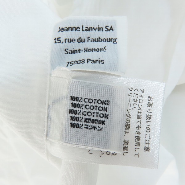 実際に弊社で買取させて頂いたLANVIN/ランバン 長袖シャツ/カッターシャツ 38/15の画像 4枚目