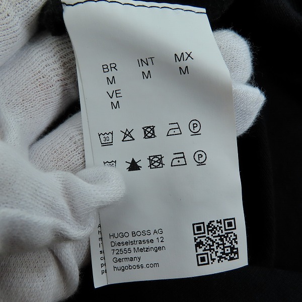 実際に弊社で買取させて頂いたHugo Boss/ヒューゴボス Regular Fit Polos in Cotton PALLAS ロゴ刺繍ポロシャツ 10108581/Mの画像 3枚目