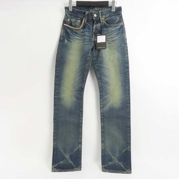 実際に弊社で買取させて頂いた【未使用】HYSTERIC GLAMOUR/ヒステリックグラマー NOBU加工 デニムパンツ 0243AP15 28