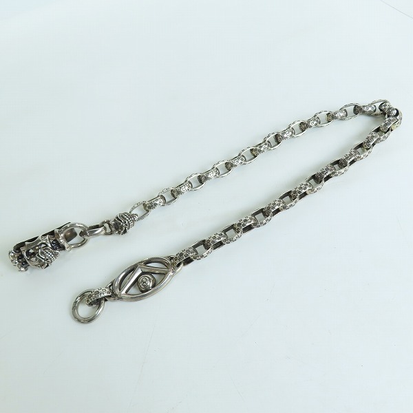 実際に弊社で買取させて頂いたSTARLINGEAR/スターリンギア デビルスカル チェッカーリンクウォレットチェーンの画像 8枚目