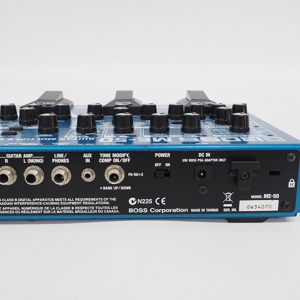 実際に弊社で買取させて頂いた BOSS/ボス ME-50 GUITAR MULTIPLE EFFECTS ギター用 マルチエフェクター ACアダプター付【動作確認済】の画像 5枚目