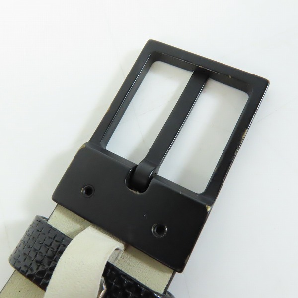 実際に弊社で買取させて頂いたGIORGIO ARMANI/ジョルジオアルマーニ 型押しレザー ベルト 943/46の画像 2枚目