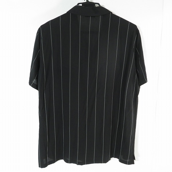 実際に弊社で買取させて頂いたEMPORIO ARMANI/エンポリオアルマーニ 22SS BLACK PINSTRIPE/半袖シャツ 211846 2R466/Lの画像 1枚目