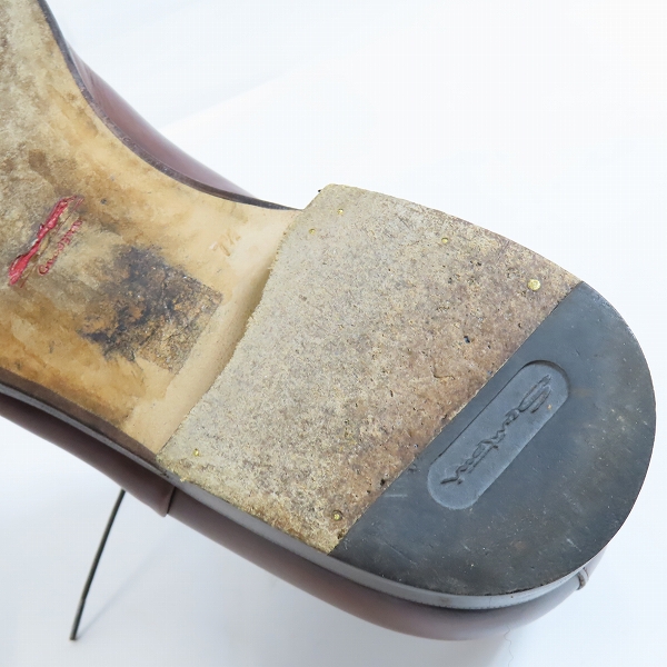 実際に弊社で買取させて頂いたSantoni/サントーニ ストレートチップ レザービジネスシューズ 6365/7.5の画像 7枚目