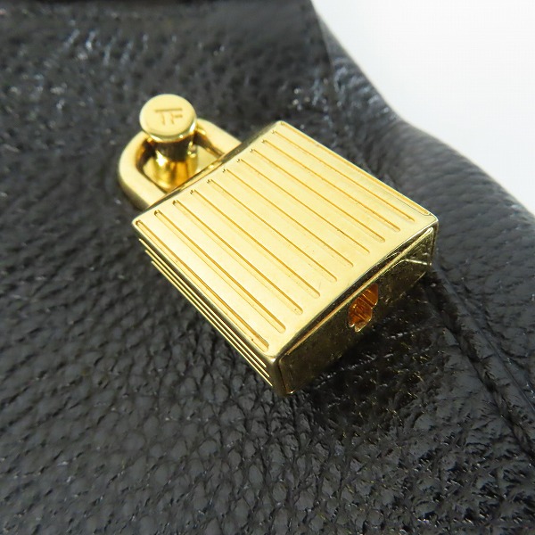 実際に弊社で買取させて頂いたTOM FORD/トムフォード カデナ/パドロック付 クラッチ/セカンドバッグの画像 5枚目