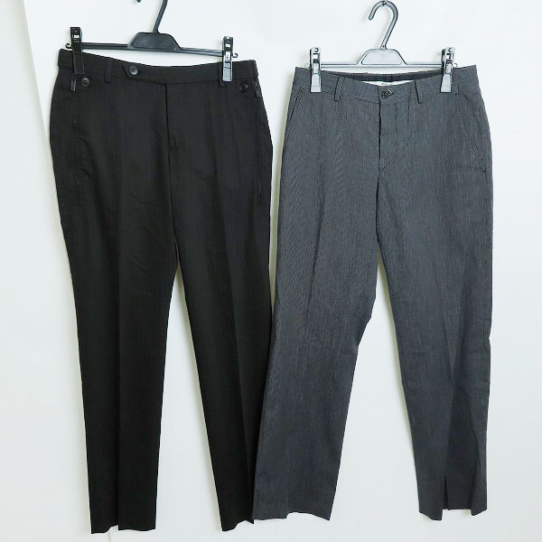 実際に弊社で買取させて頂いたEMPORIO ARMANI/エンポリオアルマーニ JOSH LINE ストライプ パンツ 2点セット