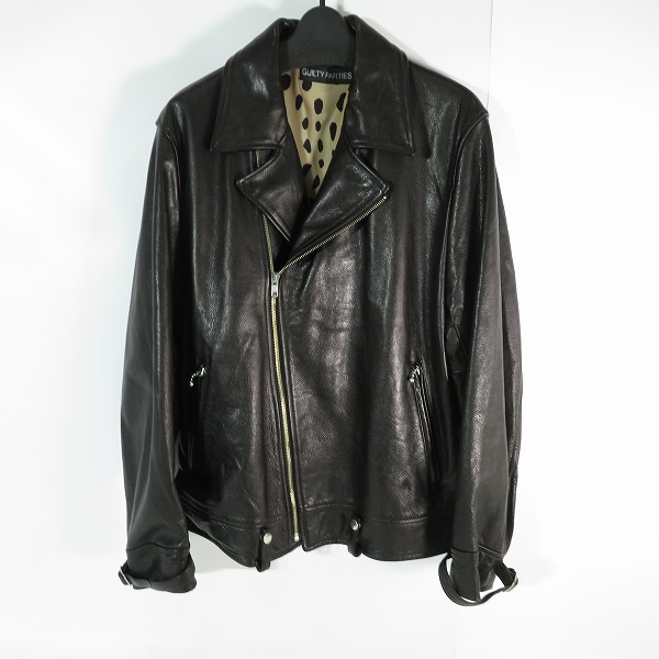 実際に弊社で買取させて頂いたWACKO MARIA/ワコマリア COWHIDE LEATHER DOUBLE RIDERS JACKET ダブルライダース レザージャケット 24SS-WMO-BL04/L